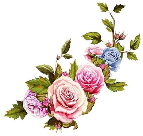 CHSLO Autoaufkleber Blumen Und Vögel Aufkleber Vinyl Pvc Aufkleber Für Haus Schlafzimmer Wand Fenster Tür Kühlschrank Küche