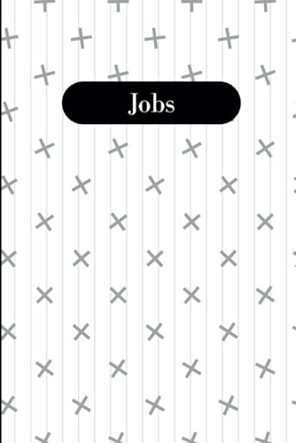 Jobs Black Home Office Notebook 6 x 9 A5 200 Lined Pages: Notebook For Jobs, Goals, and Planning