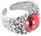 Holibanna Evil Eyeball Unisex Offener Verstellbar Modeaccessoire Für Kostüme Für Halloween Cosplay Partys Und Besondere Anlässe Tiefroter Farbe Aus Hochwertigem Alloy