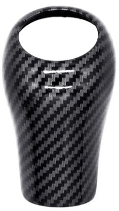 Cubierta de la perilla de la palanca de cambios estilo fibra de carbono, para uso de lujo de la perilla de la palanca de cambios del coche