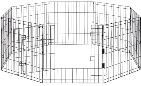 Beeztees Ted, Puppy Laufstall, Premium, mit Tür, 8 Stück, Panel 60x60 cm, Durchmesser 155 cm