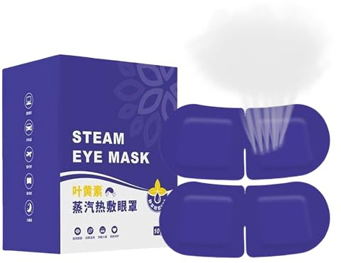Krujecnt Dampfmaske für trockene Augen, beheizte Augenmaske, warme Kompresse, Schlaflösung für Zuhause, Film, Nacht, Reisen, Mittagspause