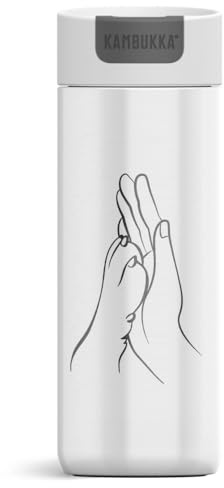 Kambukka Thermobecher Olympus 500 ml Friends Forever White – limitierte Edition, auslaufsicher, Edelstahl, Snapclean, BPA-frei, Vakuumisolierung