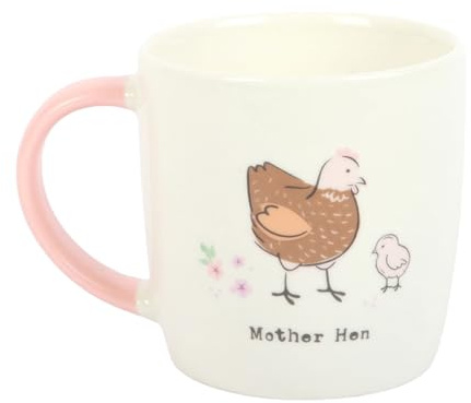 Something Different Wholesale Mug Mother Hen | Jolie tasse pastel en céramique avec motif poussin | 250 ml cadeau pour maman, soignante ou un être cher