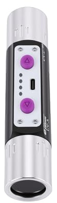 Spacnana UV Flashlight 3W Rechargeable, Dual Head 254nm 365nm 395nm Violet Light Torch Detector for Money Gemstone Authenticity Check, Paint Porcelain Inspection