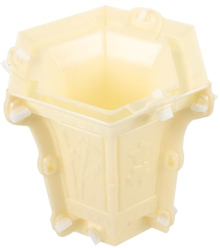 BCOATH Moule à Pot de Fleurs en Ciment DIY pour Plantes Décoratives, Jardin et Intérieur, Plastique Épais Réutilisable, Démoulage Facile, Compatible Béton et Argile, Création Artisanale