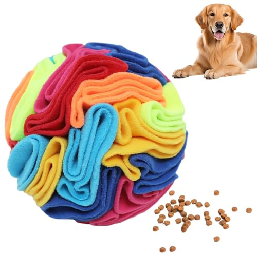 lomdung Sniffing Ball per Cani, Giocattolo da Annusare, Addestramento Slow Food, Gioco per Cuccioli Resistente ai Morsi, per Cani di Piccola Taglia Media e Grandi