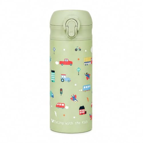 Toddler 350ml Stainless Steel Water Bottle (1+) (City Heroes)