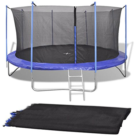 vidaXL Sicherheitsnetz PE Ø 3,66 m Ersatznetz Fangnetz Trampolin Netz Garten