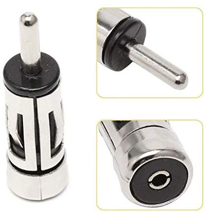 Stock en France Adaptateur d'antenne ISO DIN pour autoradio antenne Male/Femelle