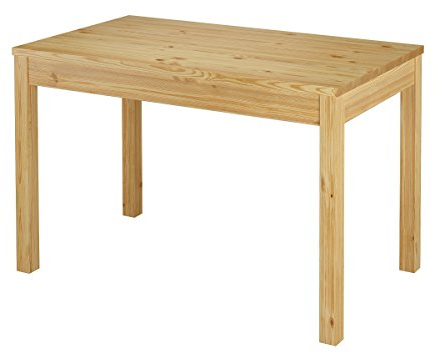 Erst-Holz Schmaler Esszimmertisch aus Kiefer Massivholz 70x120 cm mit wählbarem Tischbein-Design V-90.70-54, Beine-Pfosten:Beine Glatt