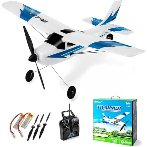 Top Race RC Flugzeug 3 Kanal Ferngesteuertes Flugzeug bereit zum Fliegen RC Flugzeuge für Erwachsene, einfach & bereit zum Fliegen, tolles Geschenk Spielzeug für Erwachsene oder Kinder