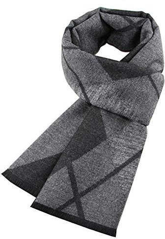 Ueither Herren Weich Warm Herbst und Winter Schal Komfortabel Eleganter Tartan Schals (180cm x 30cm, Farbe 37)