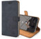 Snakehive iPhone 12 Mini Vintage Wallet || Genuine Leather Wallet Phone Case || Real Leather with Viewing Stand & 3 Card Holder || Flip Folio Cover with Card Slot (Navy)