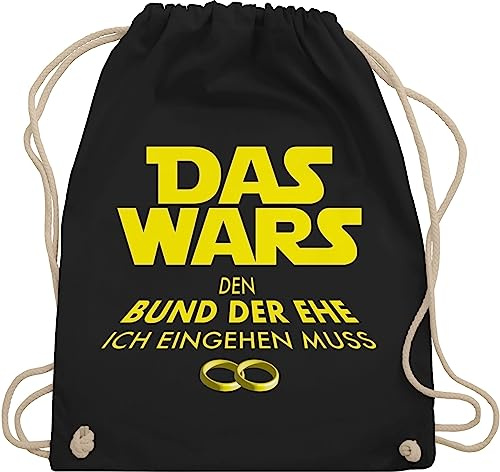 Turnbeutel Rucksack - Junggesellenabschied Männer - Das Wars JGA - Unisize - Schwarz - polter rucksäcke jungesellenabschied bräutigam beutel brauttaschen jungesselnabschied braeutigam tasche