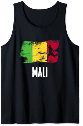 Mali Flag Jersey Malian Soccer Team Malian Tank Top