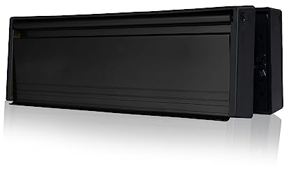 UAP Cassetta delle lettere Petitemaster da 20 cm – Cassetta delle lettere sicura di alta qualità, anti vandalo, antifurto, per porte in legno o uPVC (40-80 mm, rivestimento in polvere nera)