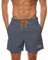 Ougelebo Badehose Herren Badeshorts Herren Kurz Männer Schnelltrocknend Kurze Schwimmhose Strandhose Swim Bade Shorts Man Grau L