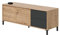 Mobelcenter, Mueble de TV Brooklyn, Mueble Televisión Roble Nodi y Gris Antracita, Medidas: 130 cm Ancho x 47 cm Alto x 41 cm Fondo, (1344)