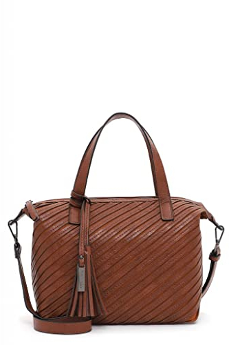 Tamaris Shopper Julina 32024 Damen Handtaschen Streifen cognac 700