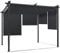 IDMarket - Pergola Sonderedition, einziehbares Dach, 3 x 3 m und 4 Jalousien, Anthrazitgrau