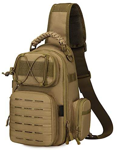 G-raphy Taktisch Umhangetasche Militar Crossbody Bag Molle Brusttasche Taktisch Sling Rucksack Umhangetasche fur Trekking Camping Wandern Reisen