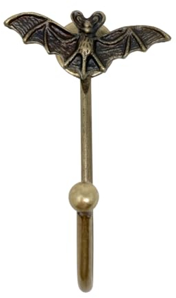Knobs By Blossom Vintage Antik Messing Eisen Wandhaken Raffhalter Bronze Handmade Metall Tier Haken (4. Fliegende Fledermaus)