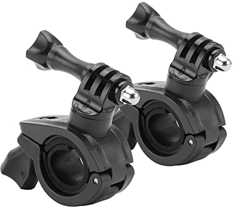 YONGRONGHE 2 Pcs 360 Degree Rotation Accessories Mountain Bike Mount Handlebar Mounts Rotation Mounts for Hero 8 7 6 5 4 SJCAM Camera Motorcycle Accessories(Black)