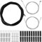 2 Set Boîtier de Câble de Frein Vélo Universel, Universel Câble de Vitesse Vélo Kit, Câbles et Gaines de Frein Vélo, avec Embout Cable et Beignets Toriques, pour Vélo de Montagne, Vélo de Route