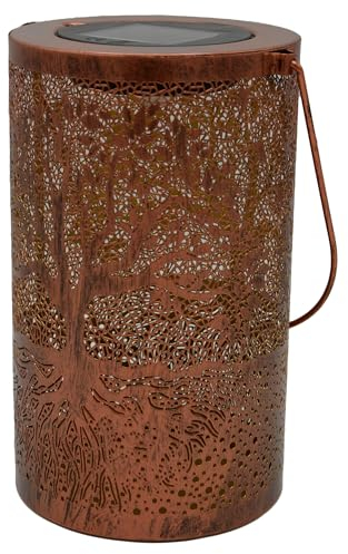 Solar Leuchte Baum kupfer gold