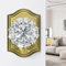 Calzibeno Glass Passage Door Knobs Interior, Antique Brass Crystal Door Knobs for Hallway and Closet, Vintage Glass Crystal Doorknob, 1 Pack