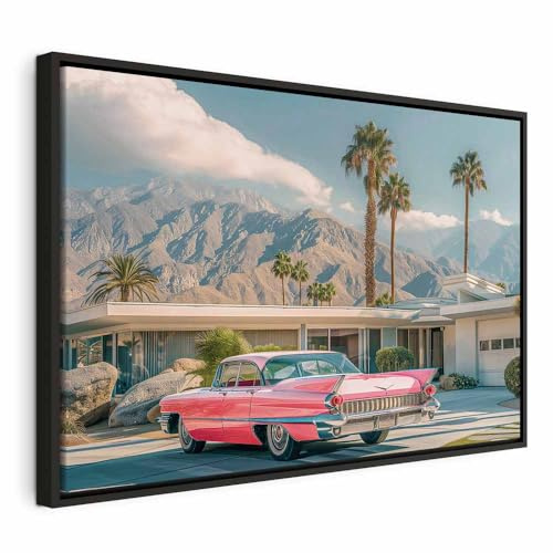 murando - Leinwandbild Sommer Cadillac Eldorado, 90x60 cm, 1-teilig, modern | Hochwertige Leinwand, sofort aufhängbar, ideal fürs Wohn- oder Schlafzimmer, wasserfest und lichtecht, langlebig, stilvoll