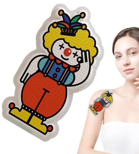 Self-Adhesive Heat Patches, Self-Adhesive Body Warmers - Hot Hand Warmer with Cartoon Pattern, Air-Activated Self-Adhesive Back Warmers Provide 10 Hours of Warmth