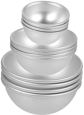 LALAFINA Halbkugel Badekugel Formen Aluminium Kuchenform Set Für DIY Badesalz Und Badebomben Kreative Bastelartikel Für Und Entspannung