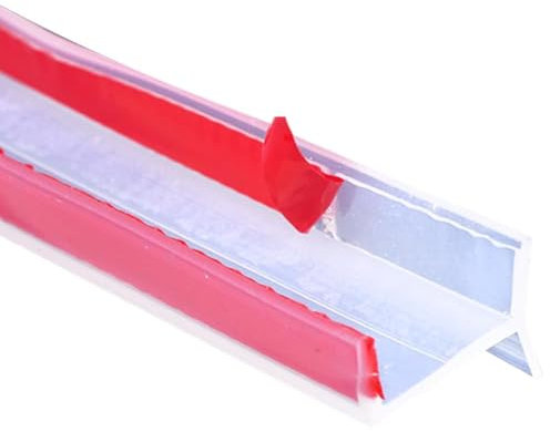 Gohytal Sockelleiste Küche 2M Küchenleiste Abdichtungsprofil, Sockelprofil Sockelblendenprofil für 15mm 16mm 17mm Silikonkautschuk Küchen-Dichtung für Küchensockel, Transparent Sockelleiste