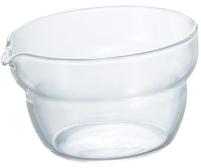 MagiDeal Borosilicate Glass Tea Bowl with Spout, Traditional Glass Matcha Bowl, 200ml