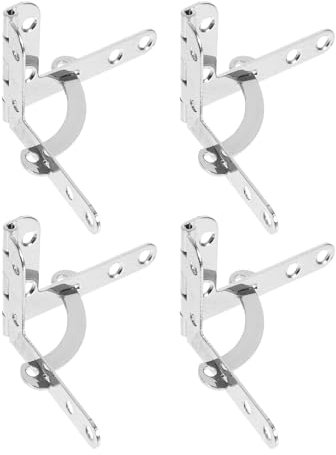 HOMSFOU Cerniera Per Scatola in Lega D'argento Ispessita Cerniere Decorative Funzionali Per Scatole Di Legno Accessori Per Ferramenta Per Baule Con Fissaggi