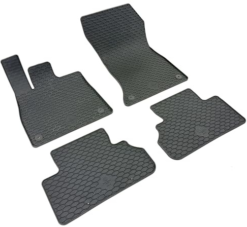 WALSER DirtGuard Gummi Fussmatten Auto für Audi Q5 (GUB) 01/2025-Heute, 100% passgenaue Auto Fußmatten, robuste Universal Fußmatte Auto, Gummimatten Auto