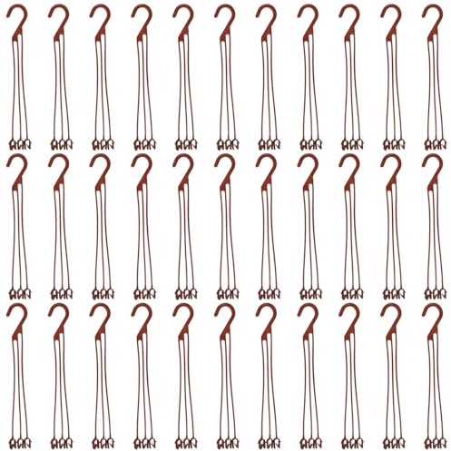 Alipis Plastic Plant Hanger Hooks Anti-Rust and 50pcs Easy to Assemble Hanging Plant Pot Holders for Indoor and Outdoor Use Suitable for Room and Window Sill Gardening