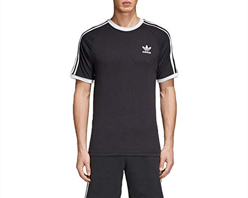 adidas Herren Trainingsshirt 3-Streifen, Black, M, CW1202