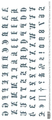COSTUME KITS - Knuckles - Alphabet Old English