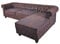 Unbekannt Couchgarnitur Ecksofa Chesterfield Wohnlandschaft Braun Eckcouch 280x135 cm Polstersofa fha015 Palazzo Exklusiv