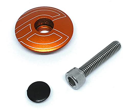 Cinelli Stemma Top Cap, Orange, Einheitsgröße