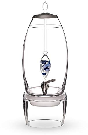 VitaJuwel Grande Balance | Wasserspender mit Sodalith, Chalcedon & Bergkristall für Meditation und Inneren Frieden