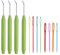 KAMAIKA Nadel Für Strickliesel, Nadel Haken Strickhaken, Strickrahmen Nadel Set mit Stricknadeln, Strickrahmen Haken Großen Augen Nähnadeln, Loom Knitting Hook für Strick Handwerk