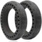 myBESTscooter - Solid Tyre For Xiaomi M365 1S Essential Pro 2 Model 3 Electric Scooter, 8.5 inch Flat Free Tire Replacement Wheel Puncture Proof Honeycomb Front/Rear (Black - 2 Tires)