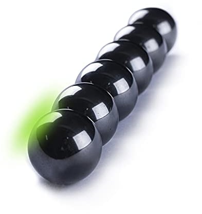 myHodo Boules Magnétiques d'Hématite Anti Stress (30mm, Lot de 6) Billes Magnétiques Extra Larges, Idée Cadeau, Aimants Puissants Particulièrement Polyvalents, Gadget de Bureau Technologique