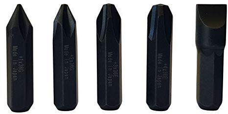 5/16 JIS Impact Screwdriver Bits | Made in Japan | +1 +2 +3 +4-10 (36mm Long)