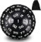 Einseitige 100 Seitige Polyedrische Würfel D100 Spielwürfel Schwarze Farbe mit Weißen Zahlen 100 Seitiger Würfel mit Schwarzem Beutel, 45 mm