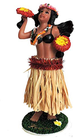 Hang Loose Hula Girl Wackelfigur Auto Armaturenbrett Wackelmädchen Aloha Hawaii, 11,5cm